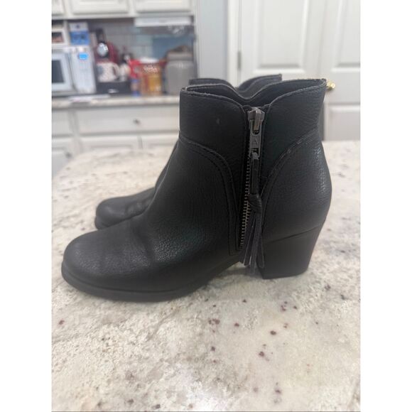 Aerosoles Heelrest Black Acrobatic Side Zip Boots sz 6.5 - Picture 5 of 8